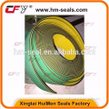 Double color flat belt/Yellow green belt